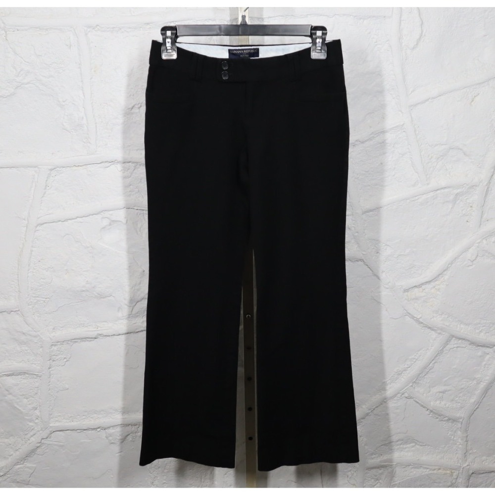 Banana Republic Petites Wide Leg Dress Pants - Black - Size 0P
